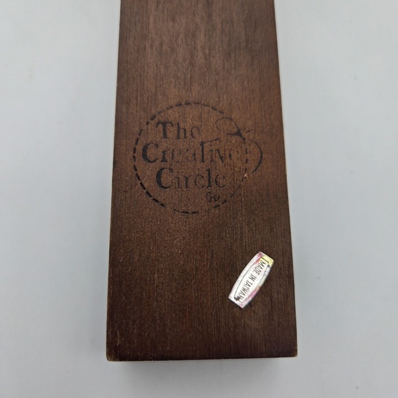 The Creative Circle Wooden Cross Stitch Bless This House Wall Decor Home 1980s - Picture 8 of 9